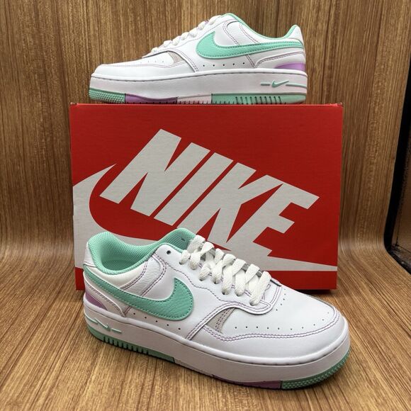 Nike Gamma Force Shoes low FN7109 100 White Emerald Rise Women's Size 7 Sneakers - Picture 1 of 11
